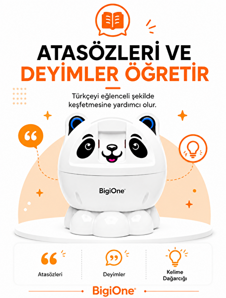 BigiBuddy BigiOne Yapay Zeka Destekli Sesli Öğrenme Arkadaşı Ekransız Montessori 3-10 Yaş Eğitici Oyuncak