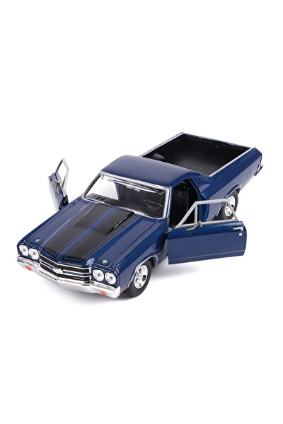 Vardem 1:24 1970 Chevy El Camıno SS 396 Mavi Araba MM-79347