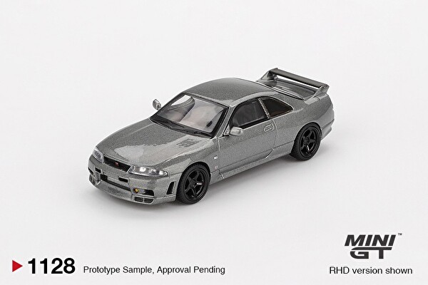 Mini GT NISSAN Skyline GT-R Dark Metal Gri - Nismo BCNR33 CRS Versiyon 1128