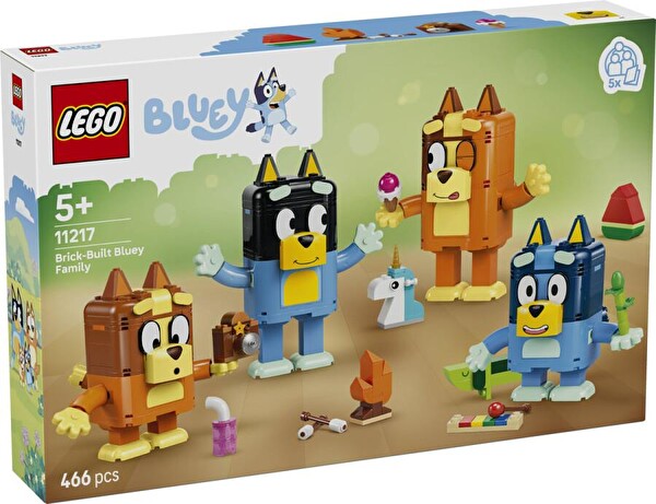 LEGO Bluey Parçalarla İnşa Edilmiş Bluey Ailesi 11217