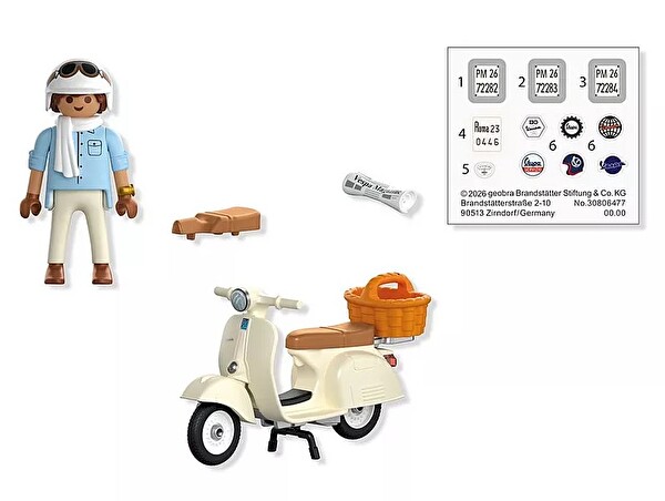 Playmobil Vespa'nın 80 Yıllık Klasik Tarzı 72283