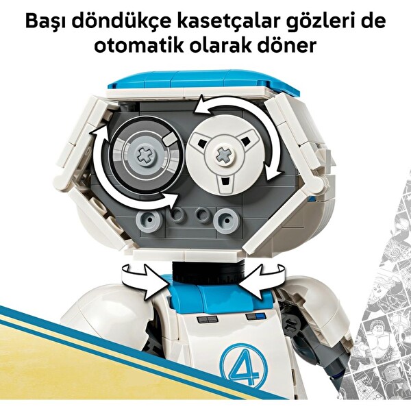 LEGO Marvel Fantastik Dörtlü H.E.R.B.I.E. Yapım ve Sergileme Seti 76339