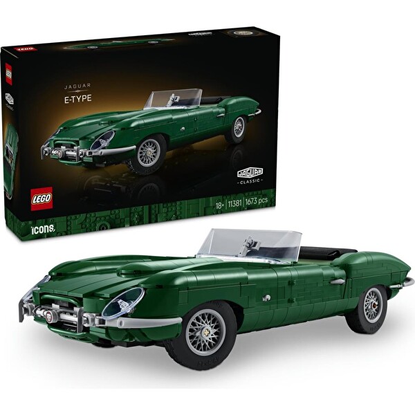 LEGO 11381 Icons Jaguar E-Type Yetişkinlere Uygun Spor Araba Modeli Yapım Seti