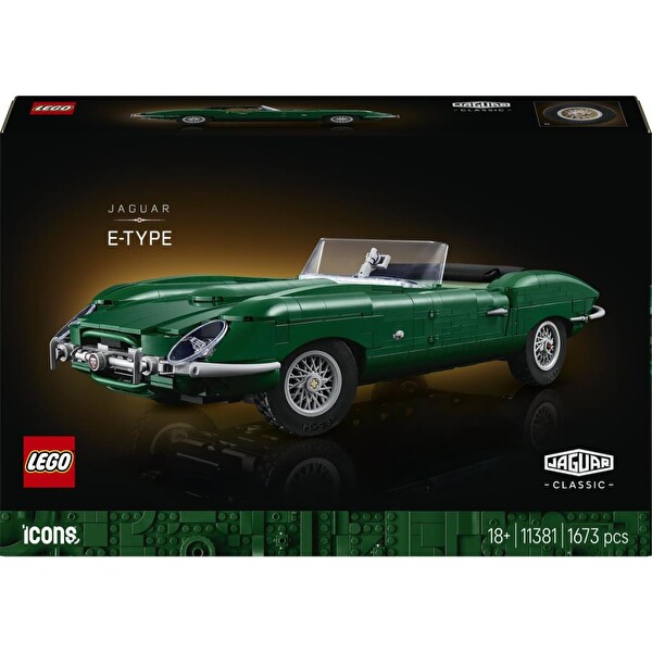 LEGO 11381 Icons Jaguar E-Type Yetişkinlere Uygun Spor Araba Modeli Yapım Seti