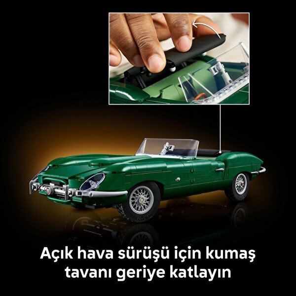 LEGO 11381 Icons Jaguar E-Type Yetişkinlere Uygun Spor Araba Modeli Yapım Seti