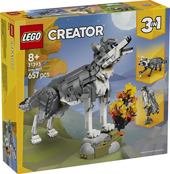 LEGO 31393 Creator Ormanı Hayvanları - Gri Kurt