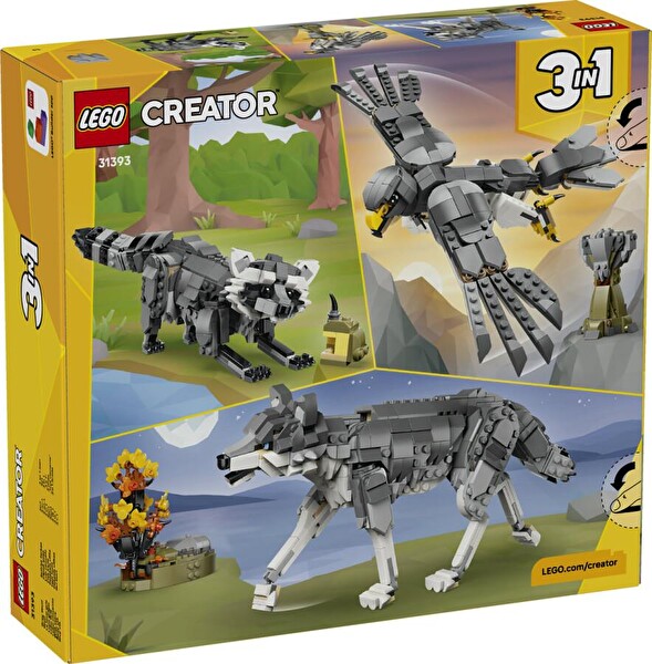 LEGO 31393 Creator Ormanı Hayvanları - Gri Kurt