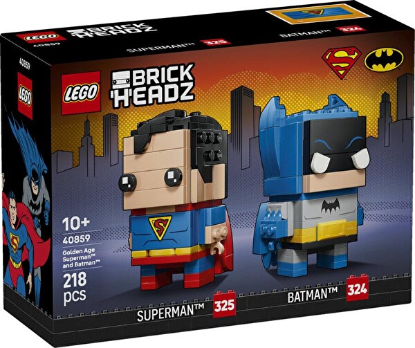 LEGO 40859 Super Heroes Altın Çağ Superman™ ve Batman™ Figürleri