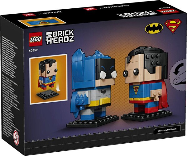 LEGO 40859 Super Heroes Altın Çağ Superman™ ve Batman™ Figürleri