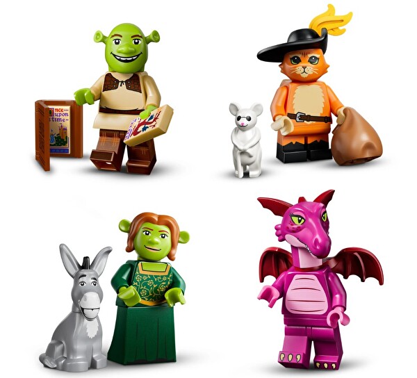 LEGO Minifigür 71053 Shrek Minifigür - Tam Seri 12 Figür