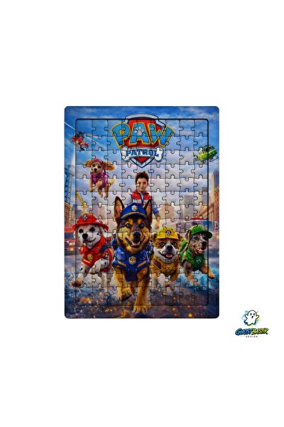 Ghostbastır Design Paw Patrol 99 Parça Ayaklı Puzzle - Dekoratif Çocuk Yapbozu 0174