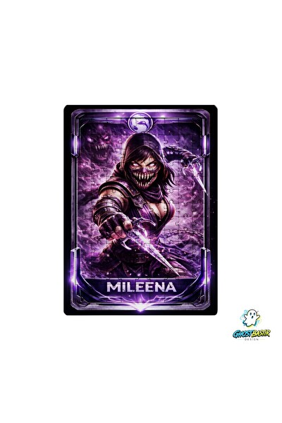 Ghostbastır Design Mortal Kombat Mileena 99 Parça Ayaklı Puzzle - Dekoratif Çocuk Yapbozu 0223