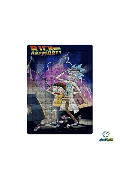 Ghostbastır Design Rick and Morty 99 Parça Ayaklı Puzzle - Dekoratif Çocuk Yapbozu 0181