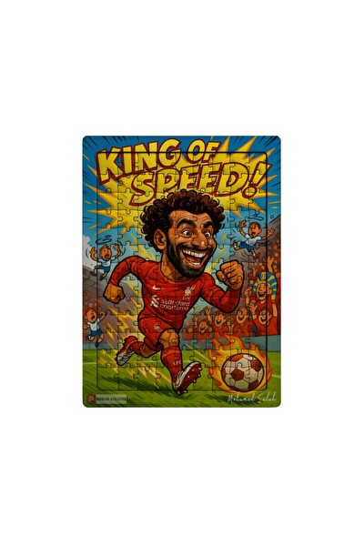 Ghostbastır Design Mohamed Salah 99 Parça Ayaklı Puzzle - Dekoratif Çocuk Yapbozu 007