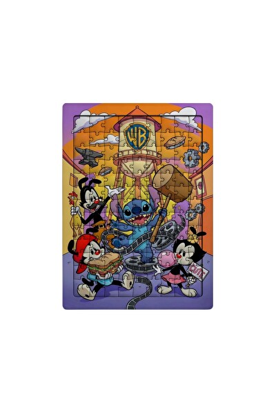 Ghostbastır Design Stitch 99 Parça Ayaklı Puzzle - Dekoratif Çocuk Yapbozu 0103