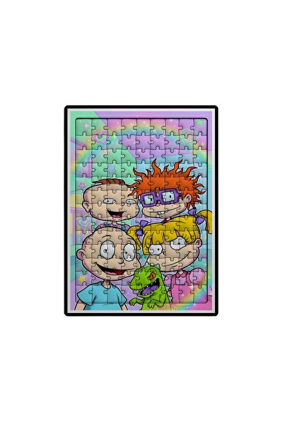 Ghostbastır Design Rugrats 99 Parça Ayaklı Puzzle - Dekoratif Çocuk Yapbozu 0113