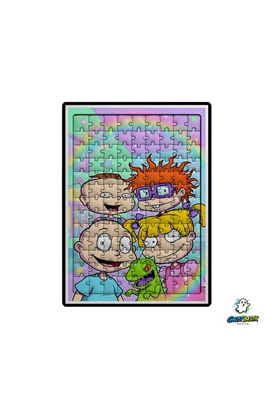 Ghostbastır Design Rugrats 99 Parça Ayaklı Puzzle - Dekoratif Çocuk Yapbozu 0185