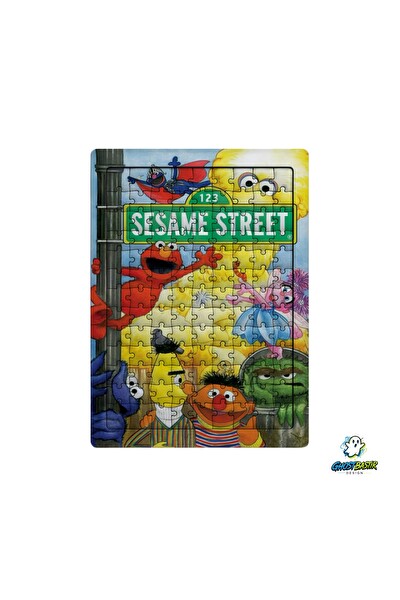 Ghostbastır Design Susam Sokağı 99 Parça Ayaklı Puzzle - Dekoratif Çocuk Yapbozu 0196