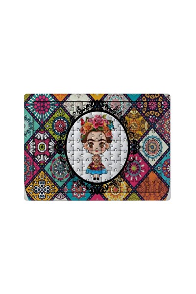 Ghostbastır Design Frida Kahlo 99 Parça Ayaklı Puzzle - Dekoratif Çocuk Yapbozu 0104