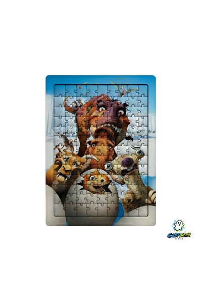 Ghostbastır Design Buz Devri 99 Parça Ayaklı Puzzle - Dekoratif Çocuk Yapbozu 0149