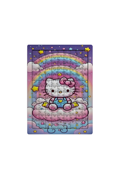 Ghostbastır Design Hello Kitty 99 Parça Ayaklı Puzzle - Dekoratif Çocuk Yapbozu 061