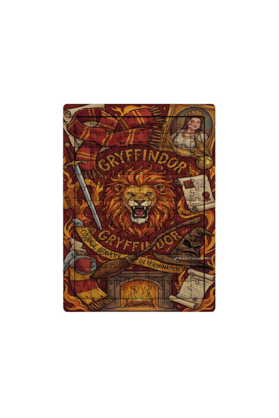 Ghostbastır Design Harry Potter Gryffindor 99 Parça Ayaklı Puzzle - Dekoratif Çocuk Yapbozu 010