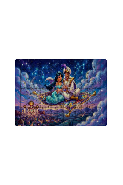Ghostbastır Design Aladdin 99 Parça Ayaklı Puzzle - Dekoratif Çocuk Yapbozu 0125