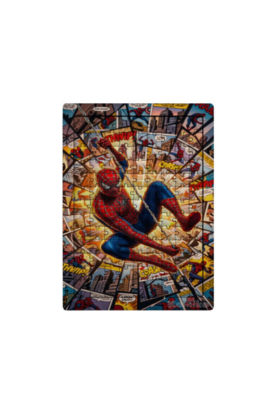 Ghostbastır Design Örümcek Adam 99 Parça Ayaklı Puzzle - Dekoratif Çocuk Yapbozu 016