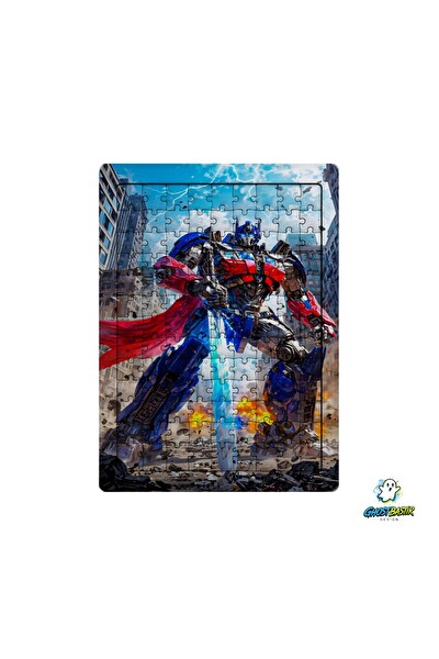 Ghostbastır Design Transformers Optimus Prime 99 Parça Ayaklı Puzzle - Dekoratif Çocuk Yapbozu 0209
