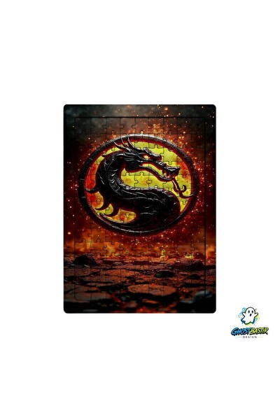 Ghostbastır Design Mortal Kombat 99 Parça Ayaklı Puzzle - Dekoratif Çocuk Yapbozu 0230