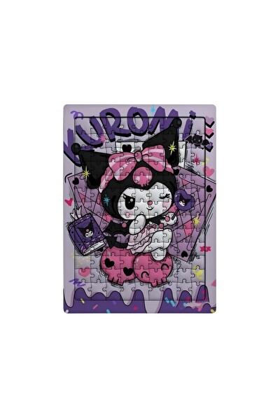 Ghostbastır Design Kuromi 99 Parça Ayaklı Puzzle - Dekoratif Çocuk Yapbozu 070