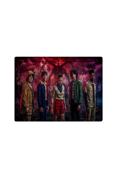 Ghostbastır Design Stranger Things 99 Parça Ayaklı Puzzle - Dekoratif Çocuk Yapbozu 0118