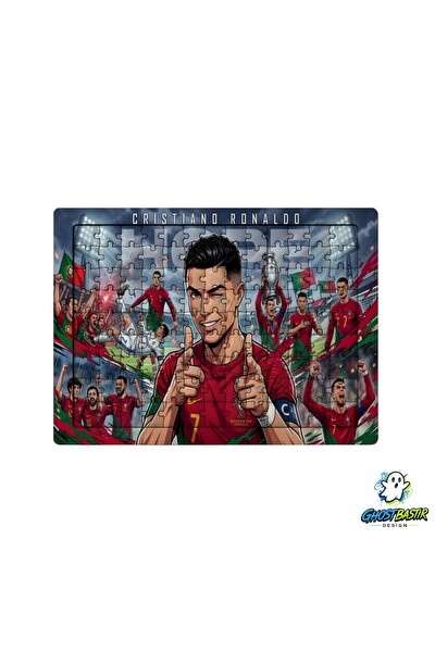 Ghostbastır Design Ronaldo 99 Parça Ayaklı Puzzle - Dekoratif Çocuk Yapbozu 0241