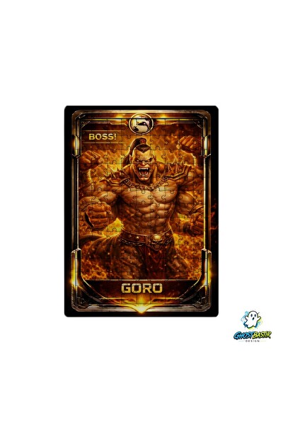Ghostbastır Design Mortal Kombat Goro 99 Parça Ayaklı Puzzle - Dekoratif Çocuk Yapbozu 0226