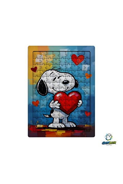 Ghostbastır Design Snoopy 99 Parça Ayaklı Puzzle - Dekoratif Çocuk Yapbozu 0191