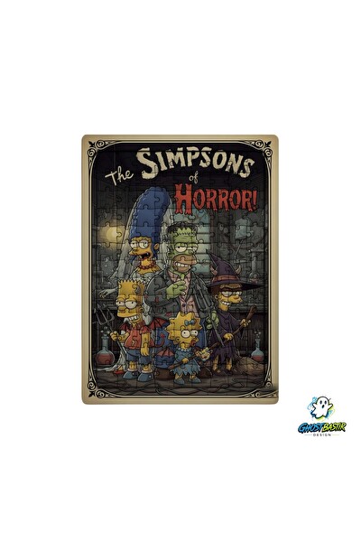 Ghostbastır Design Simpsons Horror 99 Parça Ayaklı Puzzle - Dekoratif Çocuk Yapbozu 0224