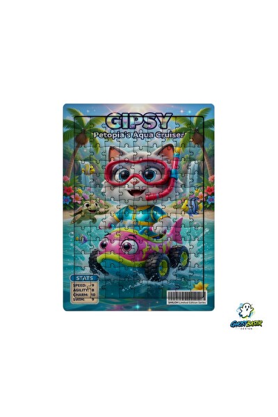 Ghostbastır Design Gipsy 99 Parça Ayaklı Puzzle - Dekoratif Çocuk Yapbozu 0155