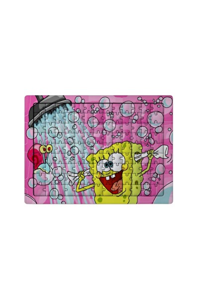 Ghostbastır Design Sünger Bob 99 Parça Ayaklı Puzzle - Dekoratif Çocuk Yapbozu 036