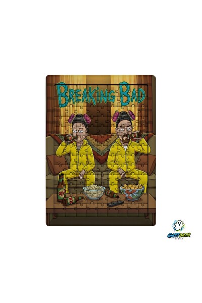 Ghostbastır Design Breaking Bad 99 Parça Ayaklı Puzzle - Dekoratif Çocuk Yapbozu 0144