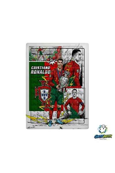 Ghostbastır Design Ronaldo 99 Parça Ayaklı Puzzle - Dekoratif Çocuk Yapbozu 0242