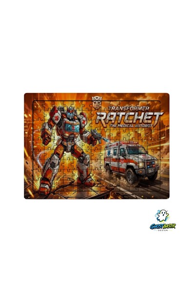 Ghostbastır Design Transformers Ratchet 99 Parça Ayaklı Puzzle - Dekoratif Çocuk Yapbozu 0213