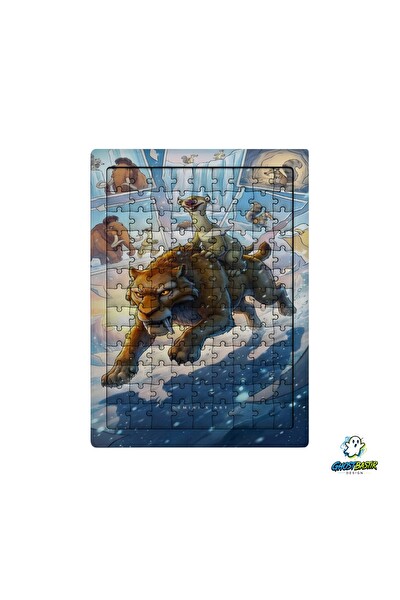 Ghostbastır Design Buz Devri 99 Parça Ayaklı Puzzle - Dekoratif Çocuk Yapbozu 0147