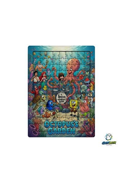 Ghostbastır Design The Beatles 99 Parça Ayaklı Puzzle - Dekoratif Çocuk Yapbozu 0203