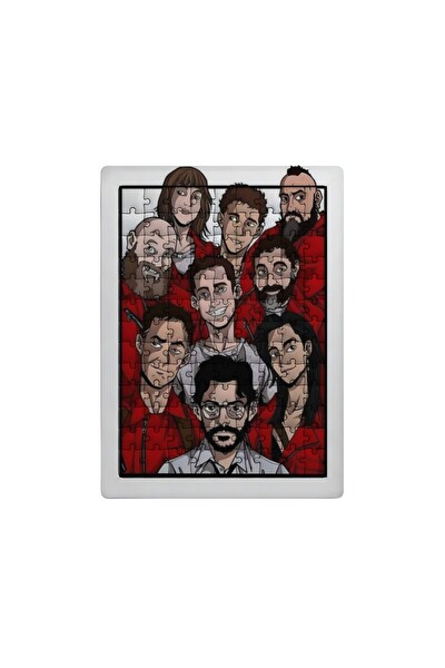 Ghostbastır Design La Casa Da Papel 99 Parça Ayaklı Puzzle - Dekoratif Çocuk Yapbozu 096