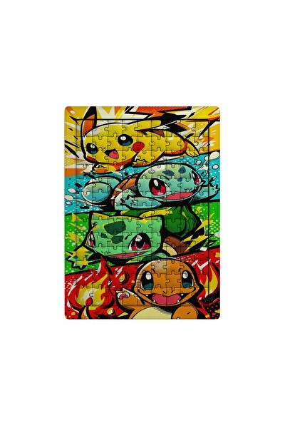 Ghostbastır Design Pokemon 99 Parça Ayaklı Puzzle - Dekoratif Çocuk Yapbozu 008