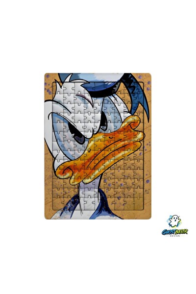 Ghostbastır Design Donald Duck 99 Parça Ayaklı Puzzle - Dekoratif Çocuk Yapbozu 0227