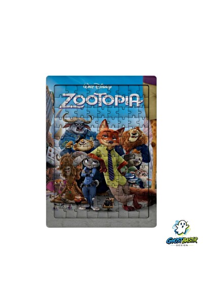 Ghostbastır Design Zootopia 99 Parça Ayaklı Puzzle - Dekoratif Çocuk Yapbozu 0243