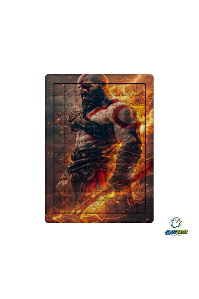 Ghostbastır Design God Of War 99 Parça Ayaklı Puzzle - Dekoratif Çocuk Yapbozu 0156