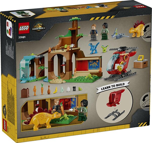 LEGO Jurassic World 77981 Velociraptor Stegosaurus ve Pteranodon Kurtarma Seti