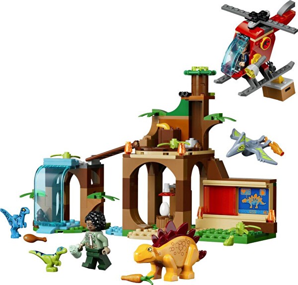 LEGO Jurassic World 77981 Velociraptor Stegosaurus ve Pteranodon Kurtarma Seti